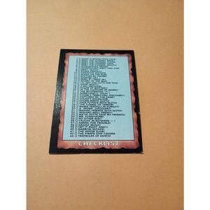 Vintage 1985 Warner Bros Topps Chewing Gum Goonies Trading Card #86 Checklist